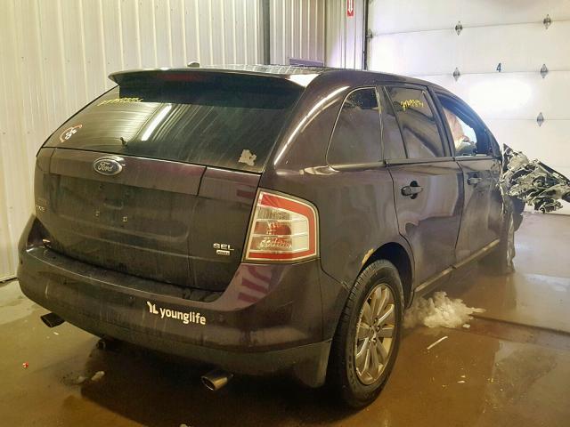 2FMDK49C97BB36678 - 2007 FORD EDGE SEL P PURPLE photo 4