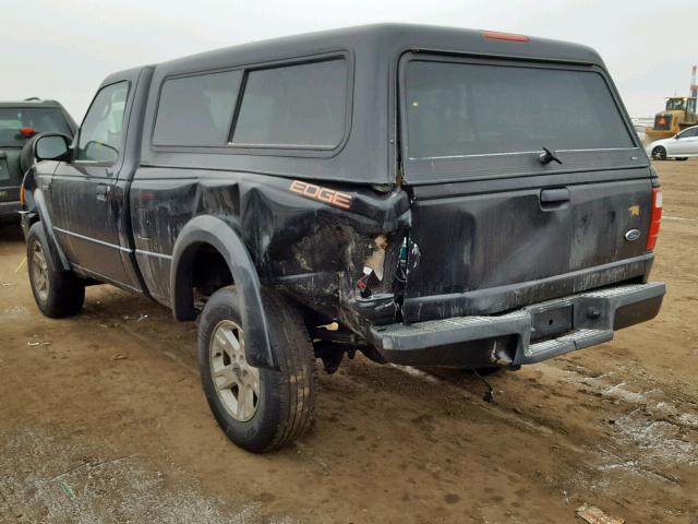 1FTYR10U85PA59569 - 2005 FORD RANGER BLACK photo 3