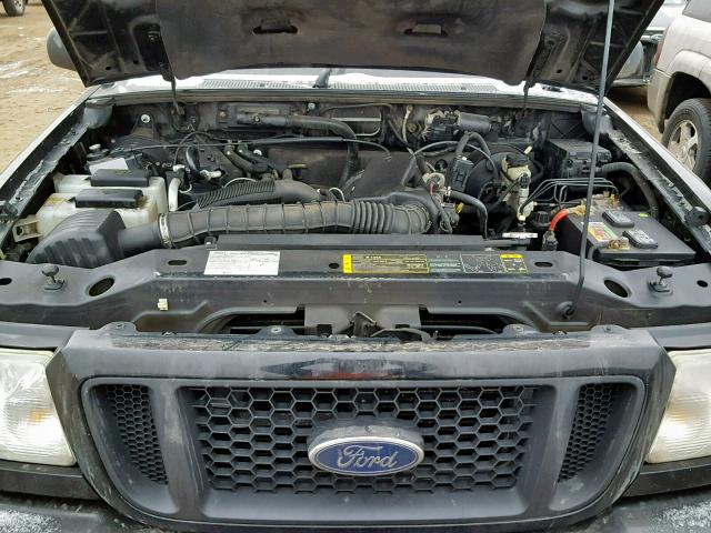 1FTYR10U85PA59569 - 2005 FORD RANGER BLACK photo 7