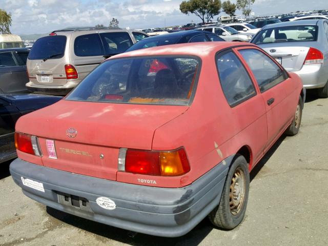 JT2EL46S1R0417033 - 1994 TOYOTA TERCEL STD RED photo 4