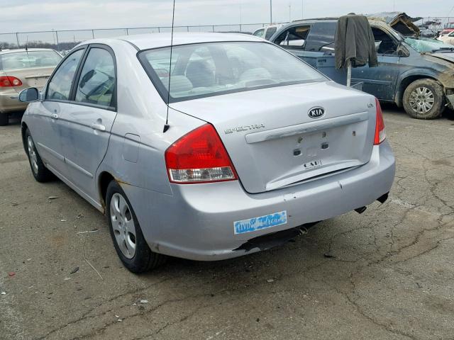 KNAFE121175459541 - 2007 KIA SPECTRA EX SILVER photo 3