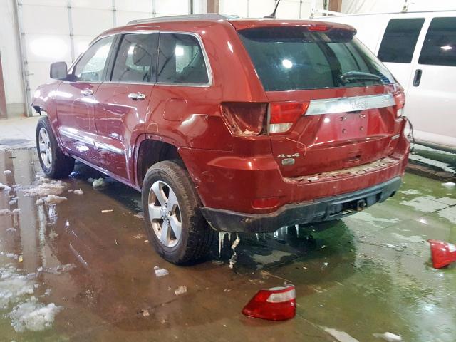 1J4RR6GG1BC591339 - 2011 JEEP GRAND CHER RED photo 3