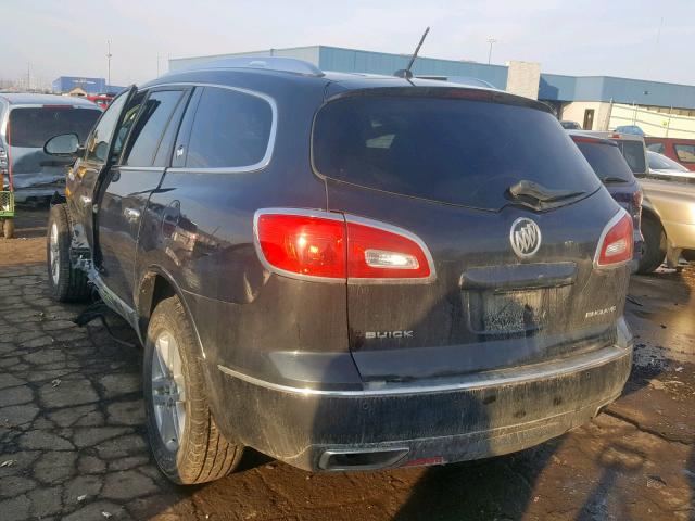 5GAKRAKD0EJ261023 - 2014 BUICK ENCLAVE BLACK photo 3
