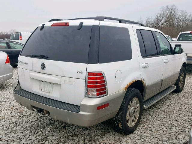 4M2ZU86K63UJ15339 - 2003 MERCURY MOUNTAINEE WHITE photo 4