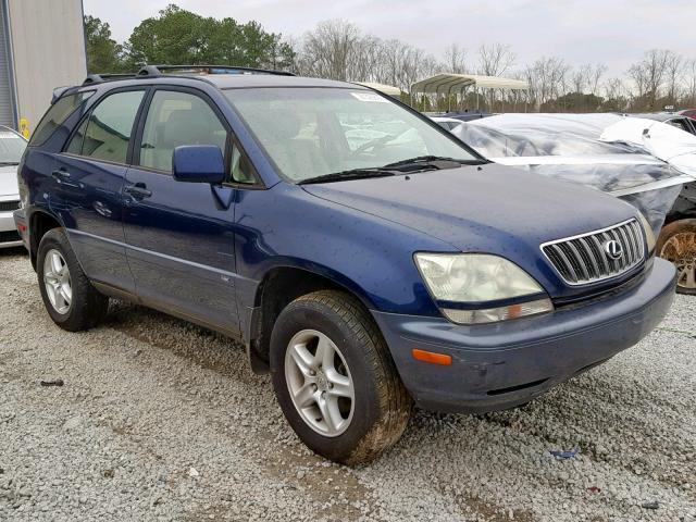 JTJHF10U620250143 - 2002 LEXUS RX 300 BLUE photo 1