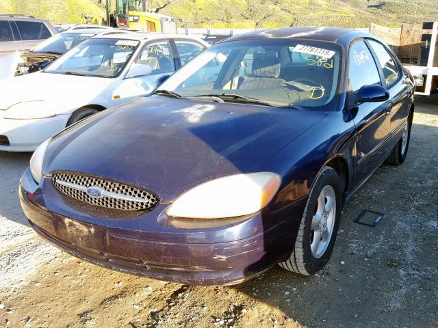 1FAFP55U11G137431 - 2001 FORD TAURUS SES BLUE photo 2