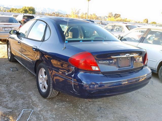 1FAFP55U11G137431 - 2001 FORD TAURUS SES BLUE photo 3