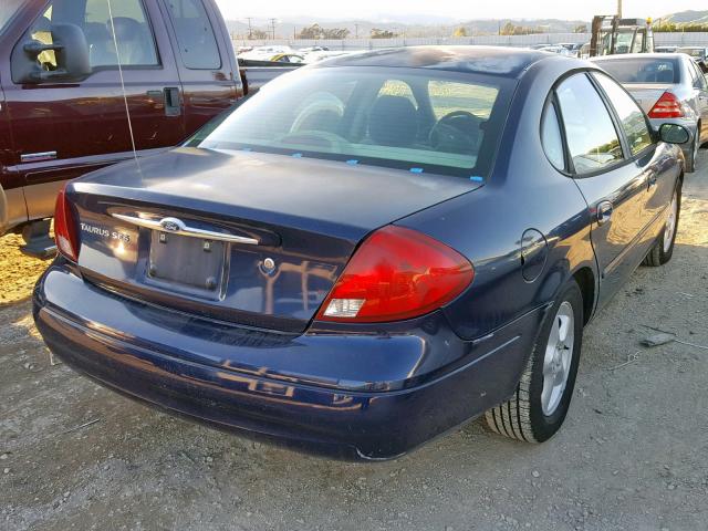 1FAFP55U11G137431 - 2001 FORD TAURUS SES BLUE photo 4