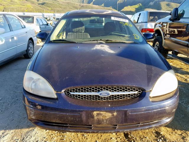 1FAFP55U11G137431 - 2001 FORD TAURUS SES BLUE photo 9