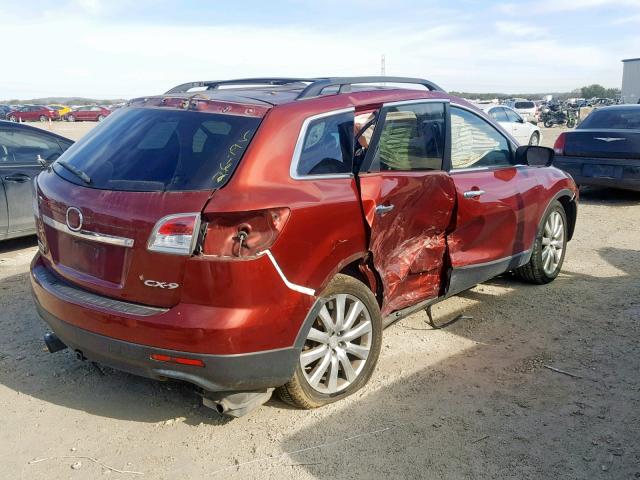 JM3TB38A480132929 - 2008 MAZDA CX-9 RED photo 4