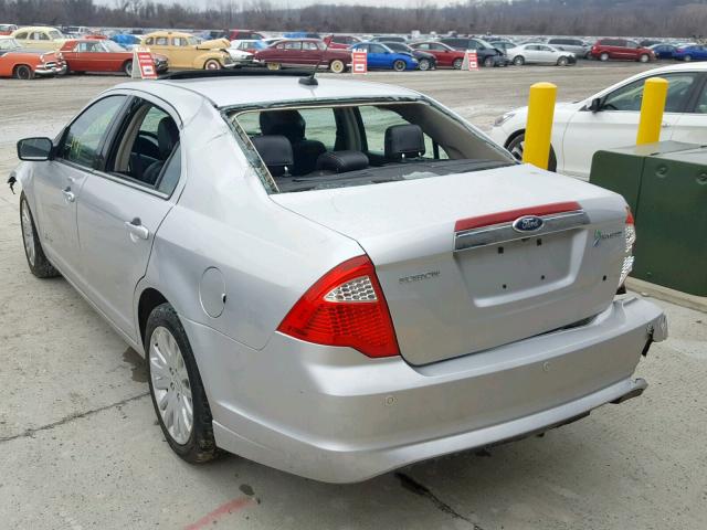 3FADP0L3XCR291605 - 2012 FORD FUSION HYB SILVER photo 3