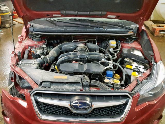 JF2GPAFC2F8323687 - 2015 SUBARU XV CROSSTR MAROON photo 7