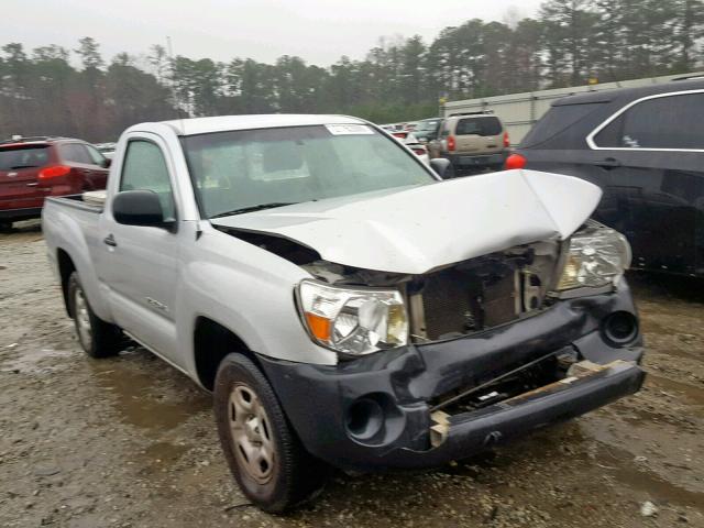 5TENX4CN4AZ692037 - 2010 TOYOTA TACOMA SILVER photo 1