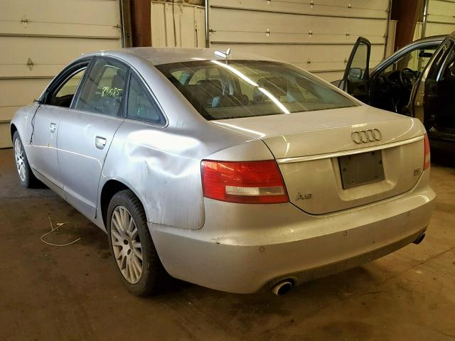 WAUDG74F56N035324 - 2006 AUDI A6 3.2 QUA SILVER photo 3