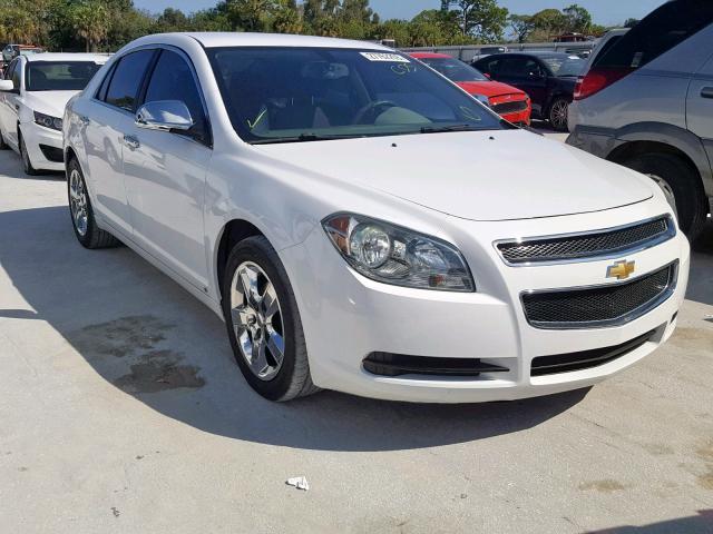 1G1ZB5EB2AF120737 - 2010 CHEVROLET MALIBU LS WHITE photo 1