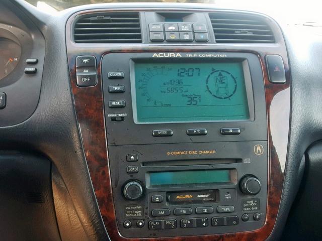 2HNYD18662H525630 - 2002 ACURA MDX TOURIN GRAY photo 9