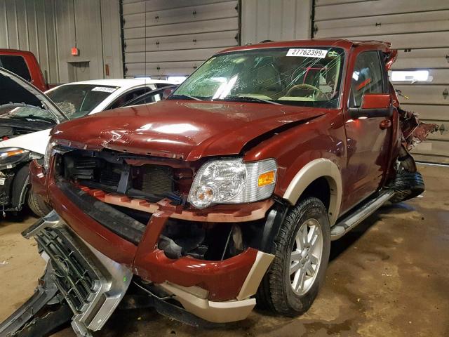 1FMEU74E69UA39878 - 2009 FORD EXPLORER E BURGUNDY photo 2