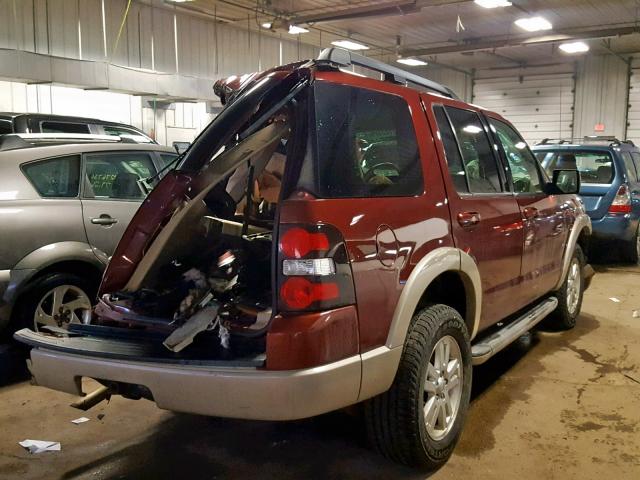 1FMEU74E69UA39878 - 2009 FORD EXPLORER E BURGUNDY photo 4