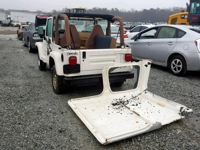 1J4FA59SXYP764430 - 2000 JEEP WRANGLER / WHITE photo 3