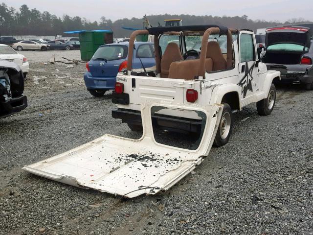 1J4FA59SXYP764430 - 2000 JEEP WRANGLER / WHITE photo 4