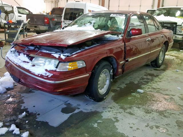 2FALP74W5VX140396 - 1997 FORD CROWN VICT MAROON photo 2