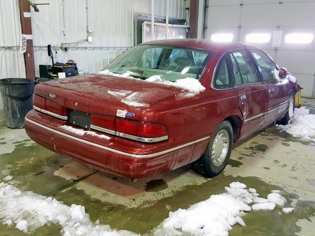 2FALP74W5VX140396 - 1997 FORD CROWN VICT MAROON photo 4