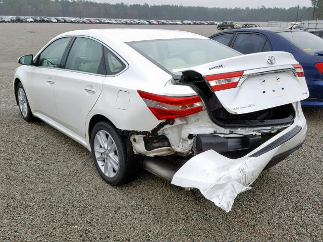 4T1BK1EBXDU022889 - 2013 TOYOTA AVALON BAS WHITE photo 3