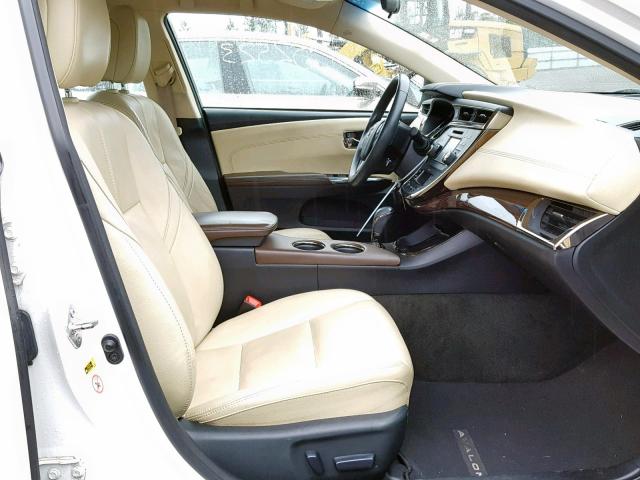 4T1BK1EBXDU022889 - 2013 TOYOTA AVALON BAS WHITE photo 5