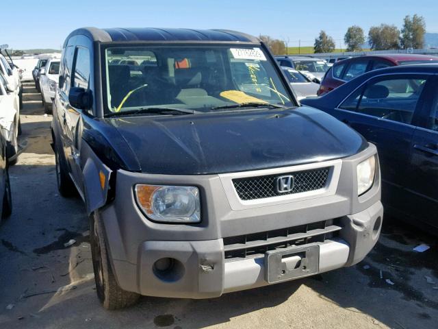 5J6YH18584L000666 - 2004 HONDA ELEMENT EX BLACK photo 1