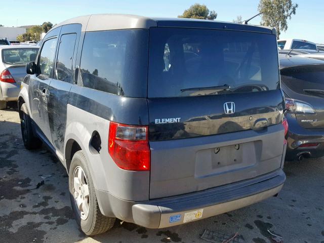 5J6YH18584L000666 - 2004 HONDA ELEMENT EX BLACK photo 3