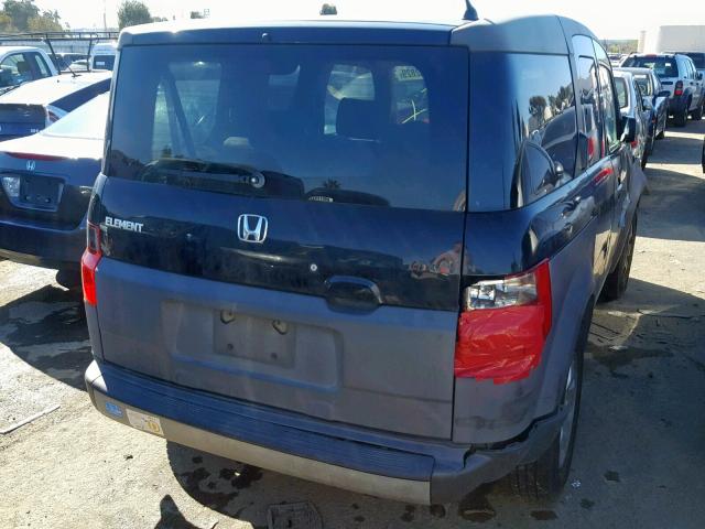 5J6YH18584L000666 - 2004 HONDA ELEMENT EX BLACK photo 4