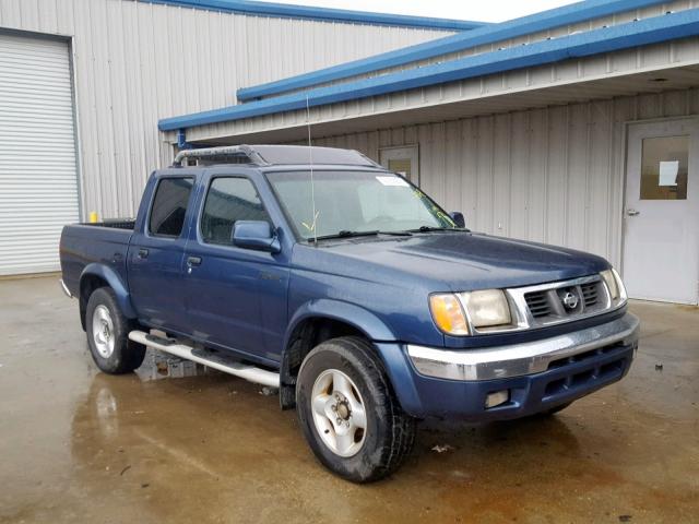 1N6ED27T0YC374511 - 2000 NISSAN FRONTIER C BLUE photo 1