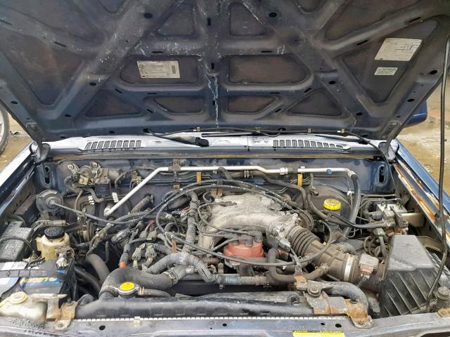 1N6ED27T0YC374511 - 2000 NISSAN FRONTIER C BLUE photo 7