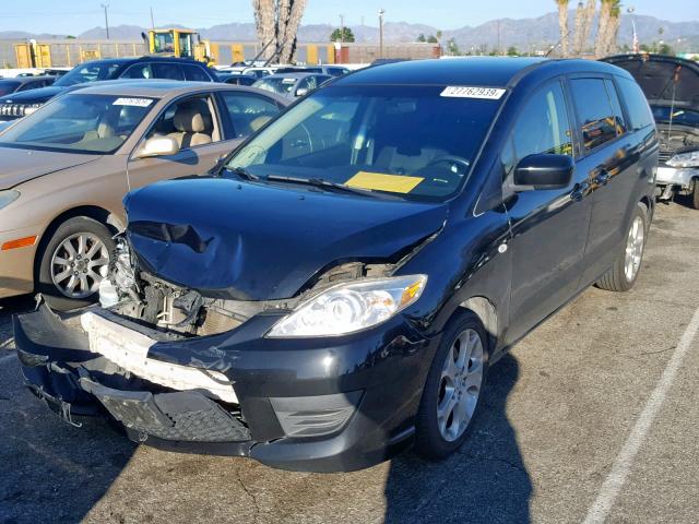 JM1CR29L990343639 - 2009 MAZDA 5 BLACK photo 2