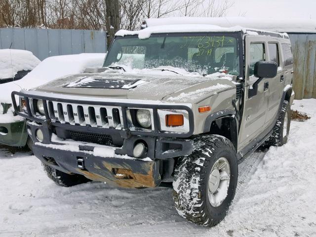 5GRGN23U95H121580 - 2005 HUMMER H2 TAN photo 2