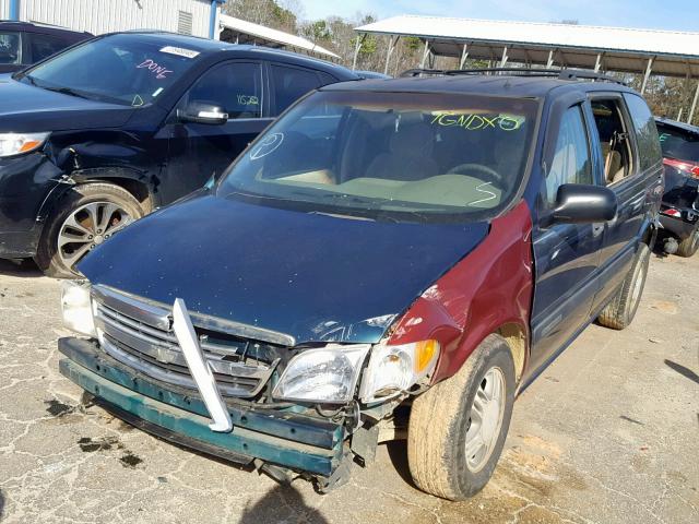 1GNDX03E51D233703 - 2001 CHEVROLET VENTURE GREEN photo 2