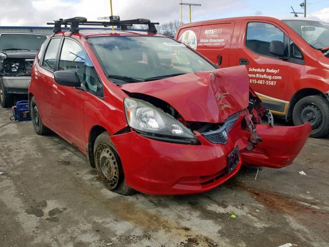 JHMGE8H25AC032770 - 2010 HONDA FIT RED photo 1