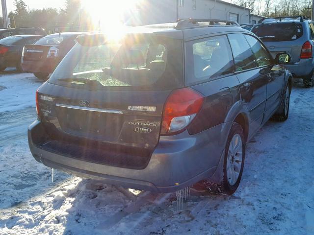 4S4BP86C084318351 - 2008 SUBARU OUTBACK 3. GRAY photo 4