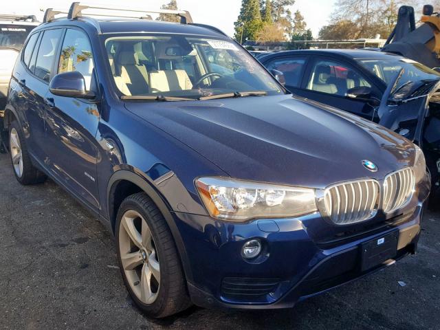 5UXWZ7C35H0V89622 - 2017 BMW X3 SDRIVE2 BLUE photo 1