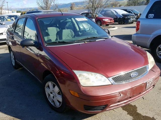 1FAHP34N67W134188 - 2007 FORD FOCUS ZX4 RED photo 1