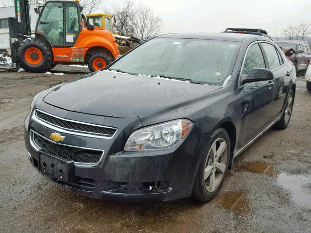 1G1ZC5E12BF370517 - 2011 CHEVROLET MALIBU 1LT შავი ფოტო 2