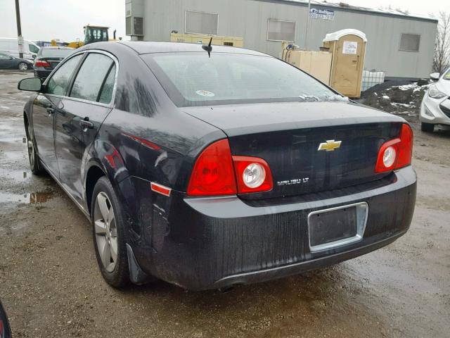 1G1ZC5E12BF370517 - 2011 CHEVROLET MALIBU 1LT შავი ფოტო 3