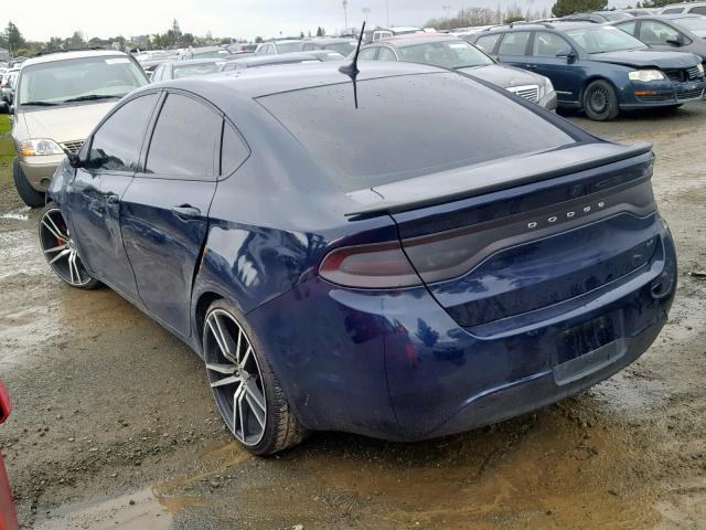 1C3CDFBB5GD694775 - 2016 DODGE DART SXT BLUE photo 3