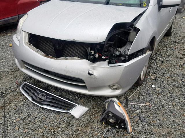 3N1AB6AP2CL663965 - 2012 NISSAN SENTRA 2.0 SILVER photo 9