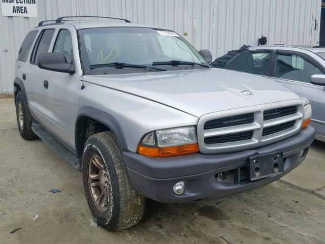 1D4HS38N03F624450 - 2003 DODGE DURANGO SP SILVER photo 1