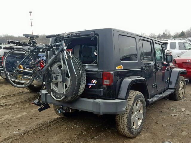 1J4GA59157L112977 - 2007 JEEP WRANGLER S BLACK photo 4