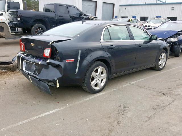 1G1ZG57B49F237939 - 2009 CHEVROLET MALIBU LS BLACK photo 4