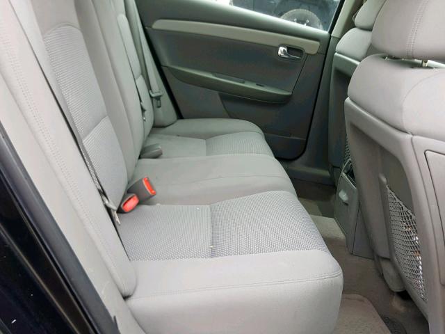 1G1ZG57B49F237939 - 2009 CHEVROLET MALIBU LS BLACK photo 6