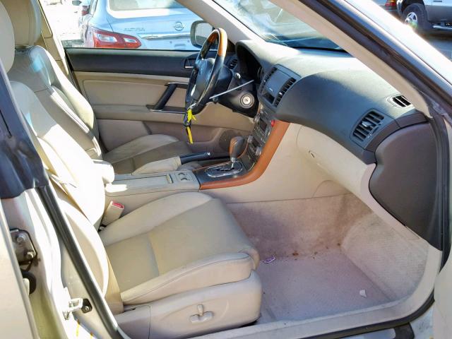 4S4BP86C054364693 - 2005 SUBARU LEGACY OUT GOLD photo 5