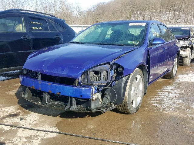 2G1WD58C169251062 - 2006 CHEVROLET IMPALA SUP Көк фото 2
